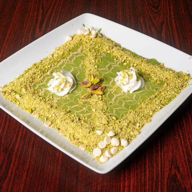 Crepe pistachio.