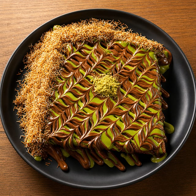 Dubai chocolate crepe.