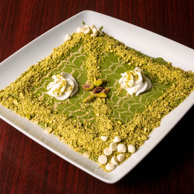 Crepe pistachio.