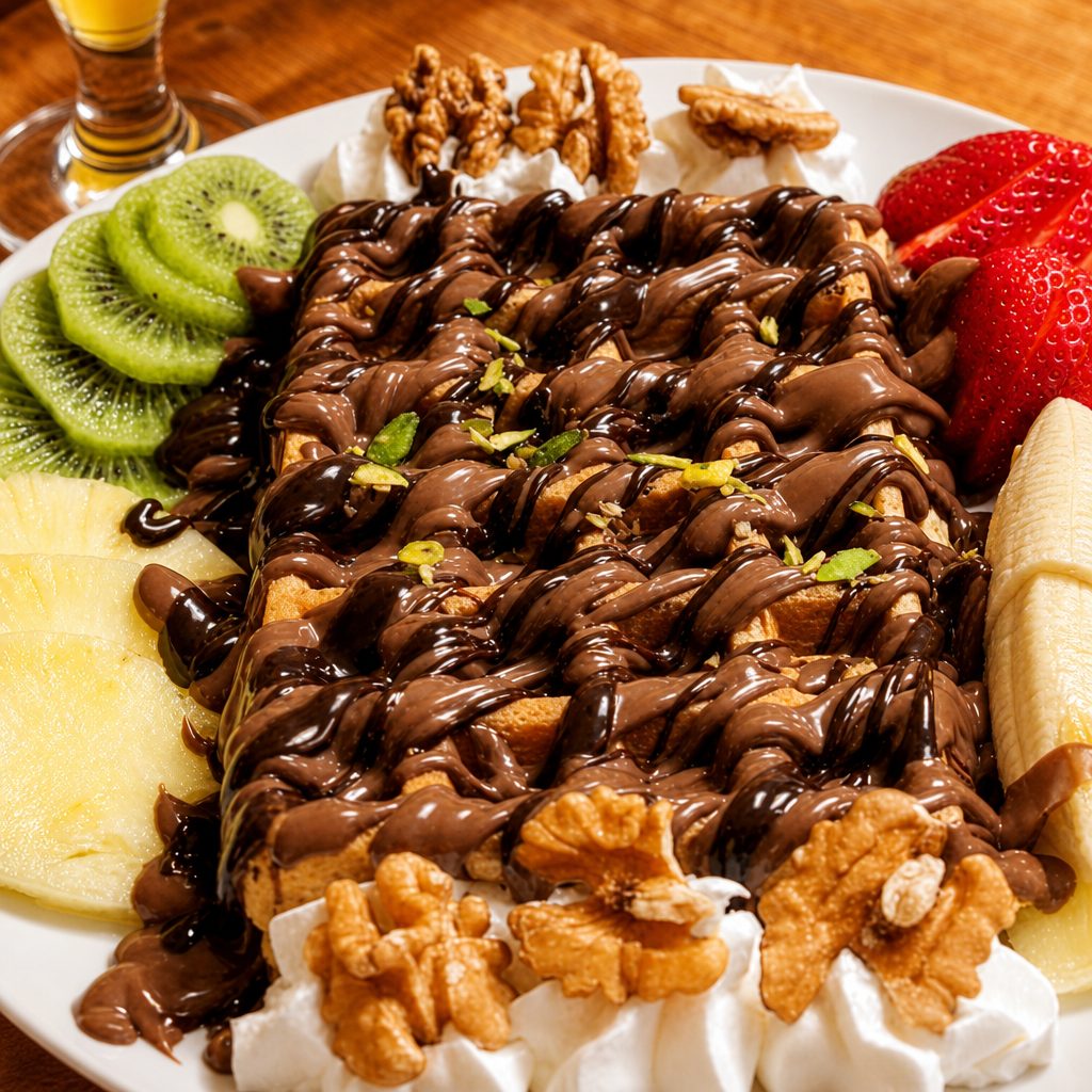 Waffle fruity.